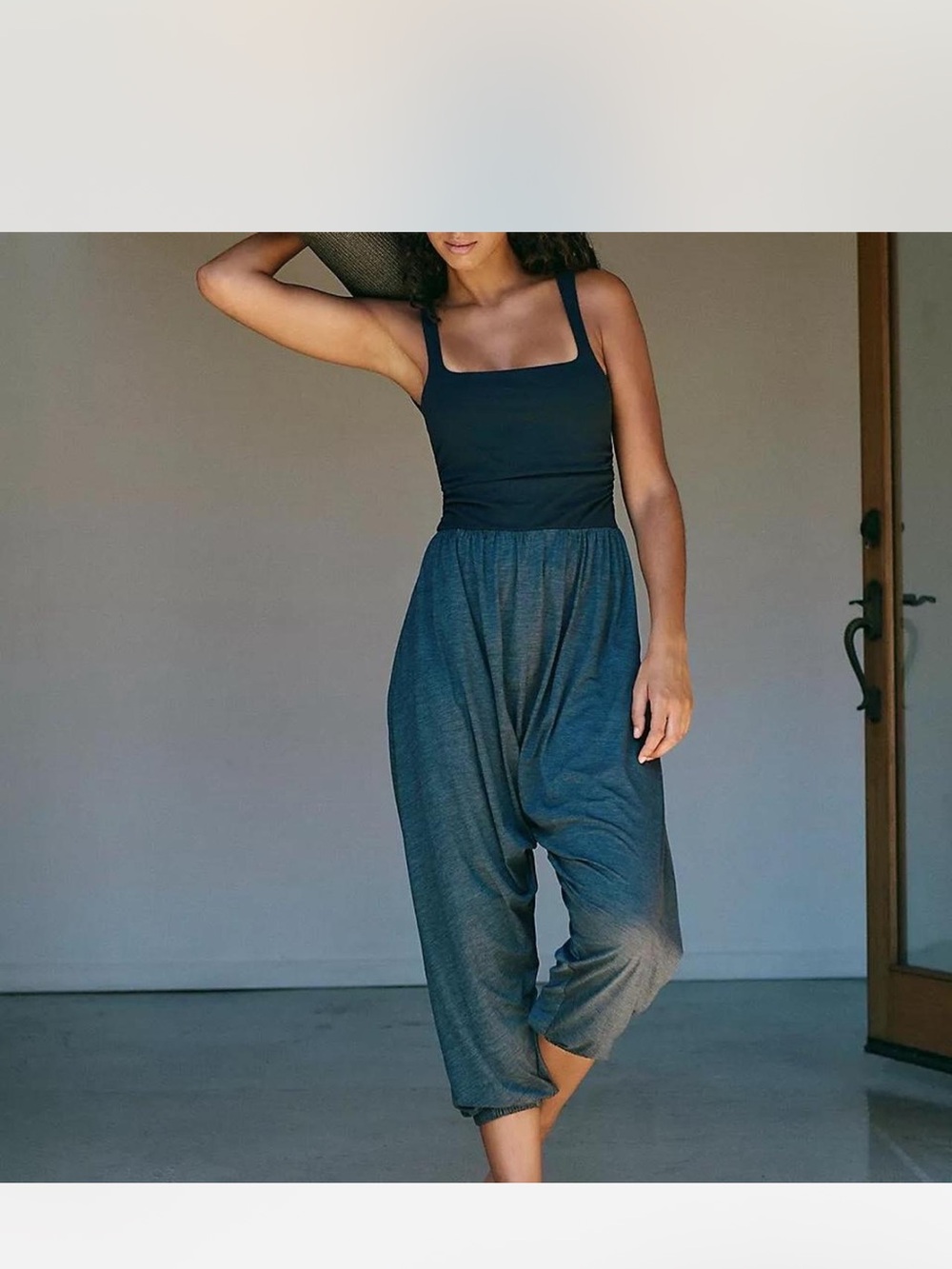 Free People Shiny Happy One Piece. Like NWOT. Black